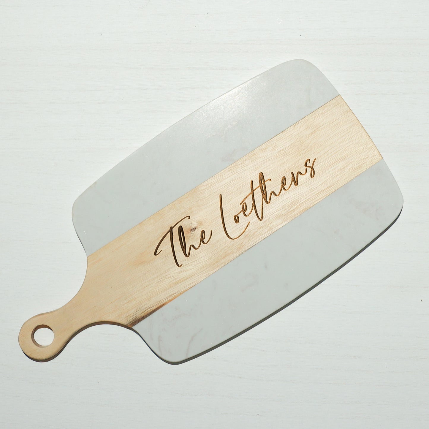 MARBLE/WOOD CHEESE TRAY