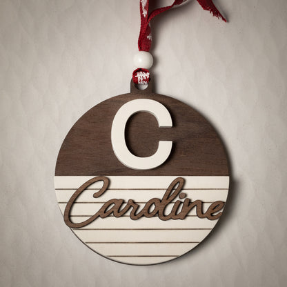 Shiplap Alphabet Ornament