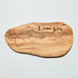OLIVE WOOD CUTTING BOARD (IRREGULAR OVAL)