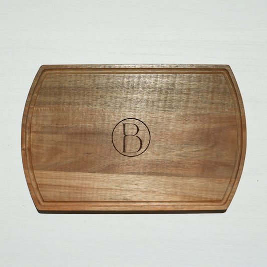 ACACIA WOOD CUTTING BOARD (ROUNDED RECTANGULAR)