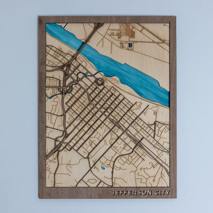 Laser Engraved City Maps
