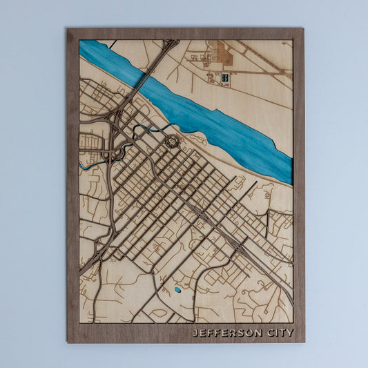 Laser Engraved City Maps