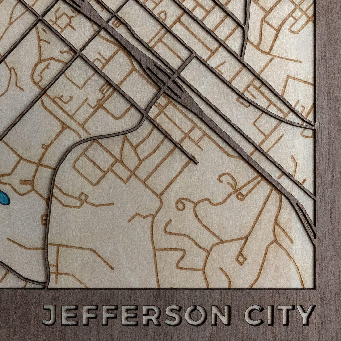 Laser Engraved City Maps