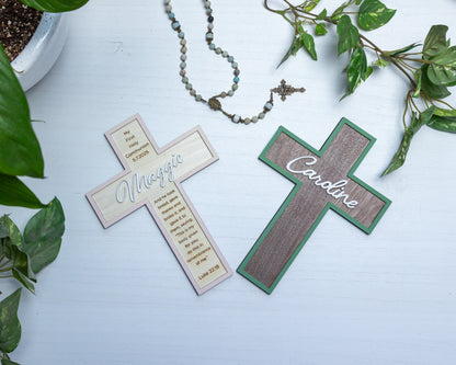 Personalized Baptism, First Holy Communion, Reconciliation or Confirmation Cross