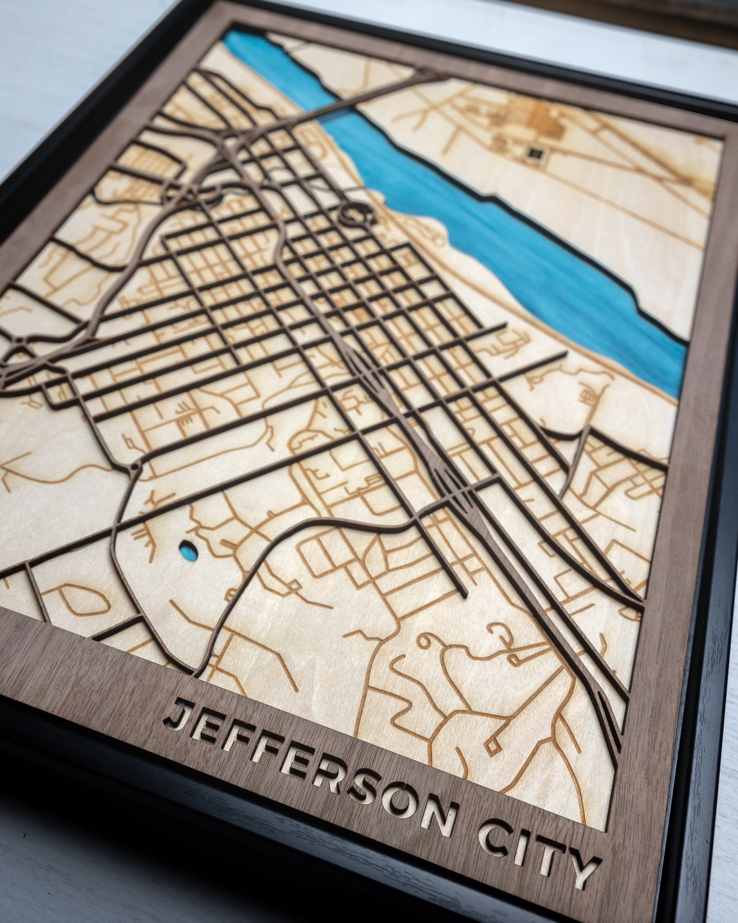 Laser Engraved City Maps