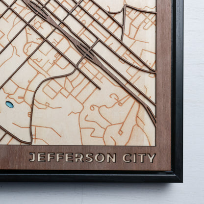 Laser Engraved City Maps
