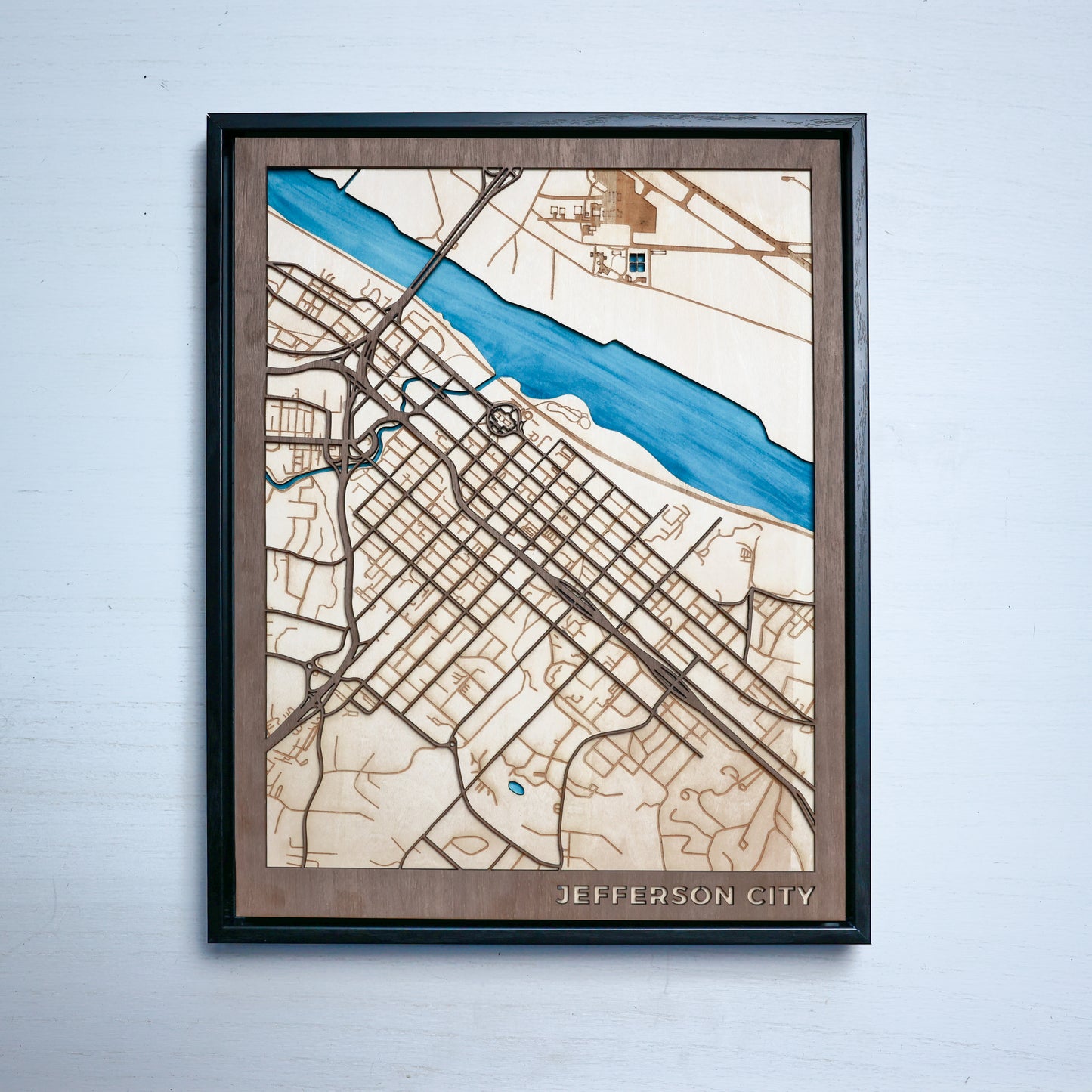 Laser Engraved City Maps