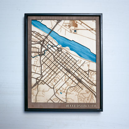 Laser Engraved City Maps